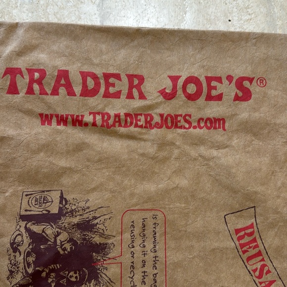 Trader Joe’s Reusable Collectible Washable Paper Grocery Bag - Picture 5 of 9